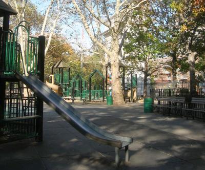 Alone in Washington Square Park Playground