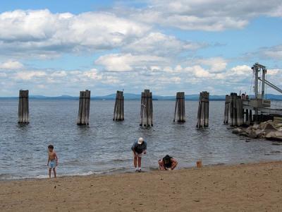 Beach Lake Champlain