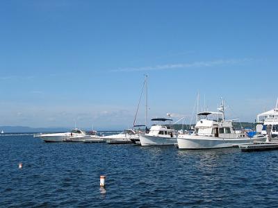 Boats Lake Champlain