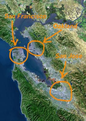 Map of Bay Area