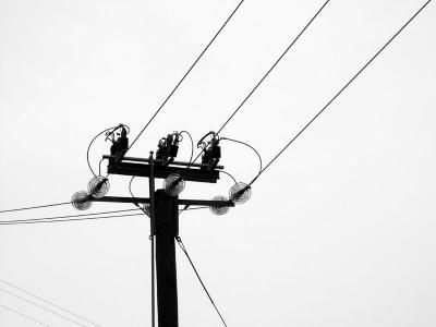OL  wires, pole and insulators