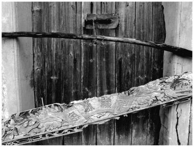 `  triple-locked door