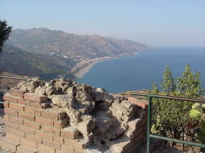 Taormina coastline