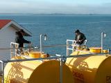 John and Serge on fuel tanks