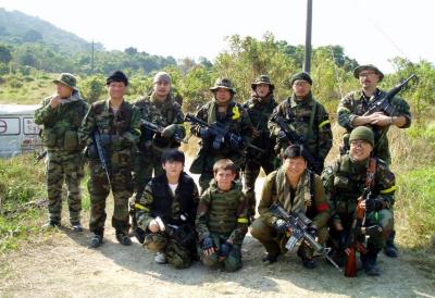 LRRP team with friends