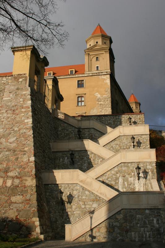 steps to Bratislava Castle
