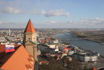 view from Castle onto Danube