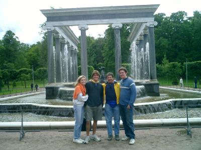 The Shiftans in Russia this June - Maureen, Benjamin, T, and Nicholas