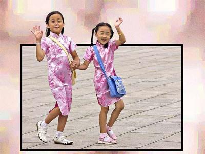 Two Little Girls, Beijing