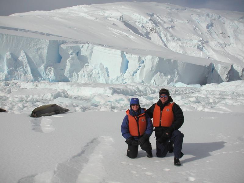Standing on an ice floe at 6703 South