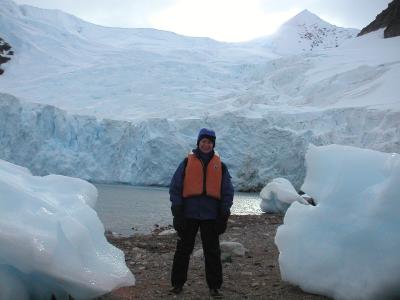 Jackie, bergs and glaciers