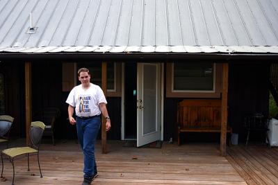 Our son, Michael, walking from the Suite