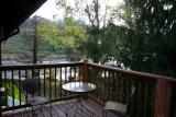 Our back deck overlooking the river