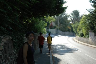From Hostel walked down to the bus stop