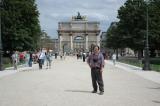front of Louvre