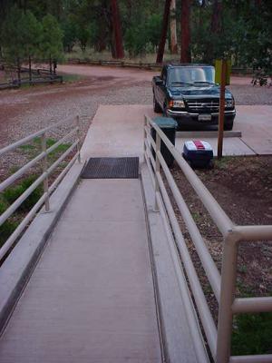 ramp at Mormon lake Arizona  and the Green truck club on vacation