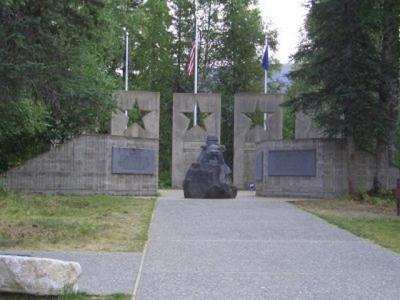 A nice veterans memorial in Denali State Park.