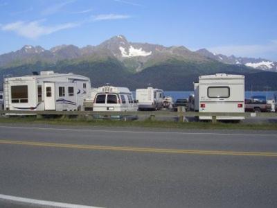 Camping in Seward at Resurrection Bay.