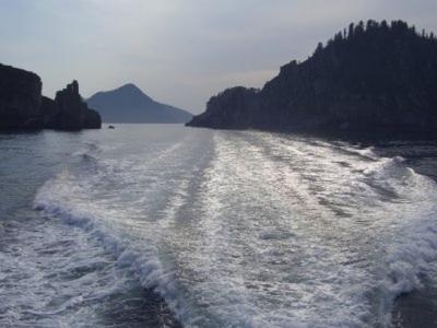 Then we left for port.
