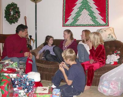 Couch Conversations: Robin, Savanna, Barbara, Diana, Julie with Jake in Front