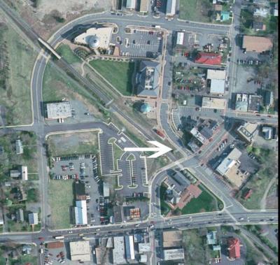 Aerial Photo  - Proposed Marker Location - Downtown Herndon  Circa 2000