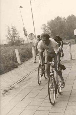 Bicycle contest, 1975 near Leiden