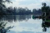 Quietness on lake in november