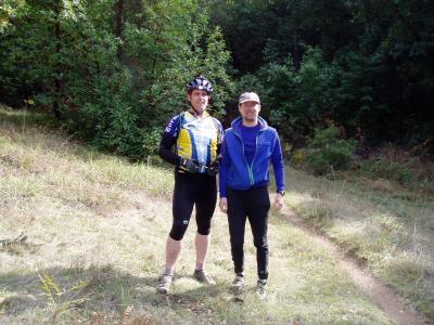 Tom and Scott out at Soquel Demonstration MTB area