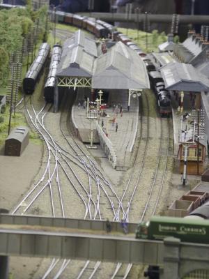 model rail station