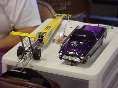 two slot cars <br> ready to race