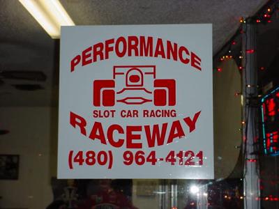 signs around the track