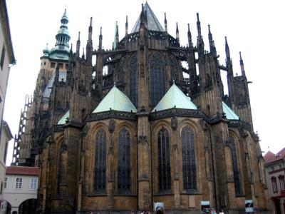 St Vitus's Cathedral from the rear side