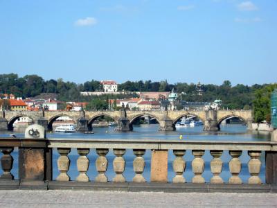 Charles Bridge and Vltava River
