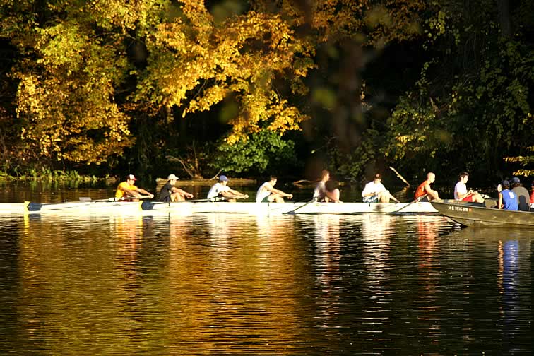 Rowing on the Huron River