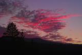 Forest fire effect from Eastern Sierra