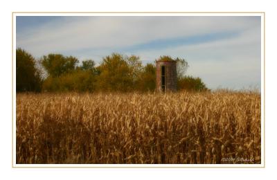 empty silo in north-central Iowa