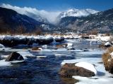 <font size=+1>Snow At Big Thompson River<br><font size=-1>by<br>Lisa Young