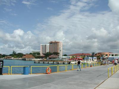 our dock in Cozumel, 3 mi from downtown