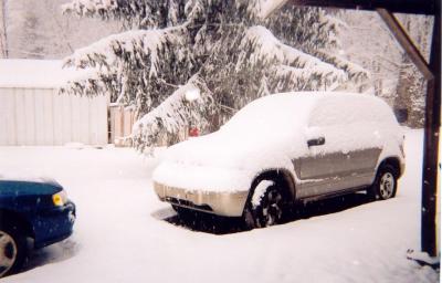 Snow Covered Kia