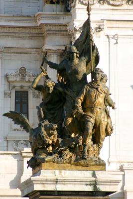 Emmanuel Vitorrio II Monument in Rome, Italy.