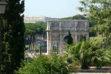 Arch alongside the Roman Forum in Rome, Italy.