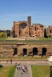 Roman Forum as seen from the top of the Colosseum.