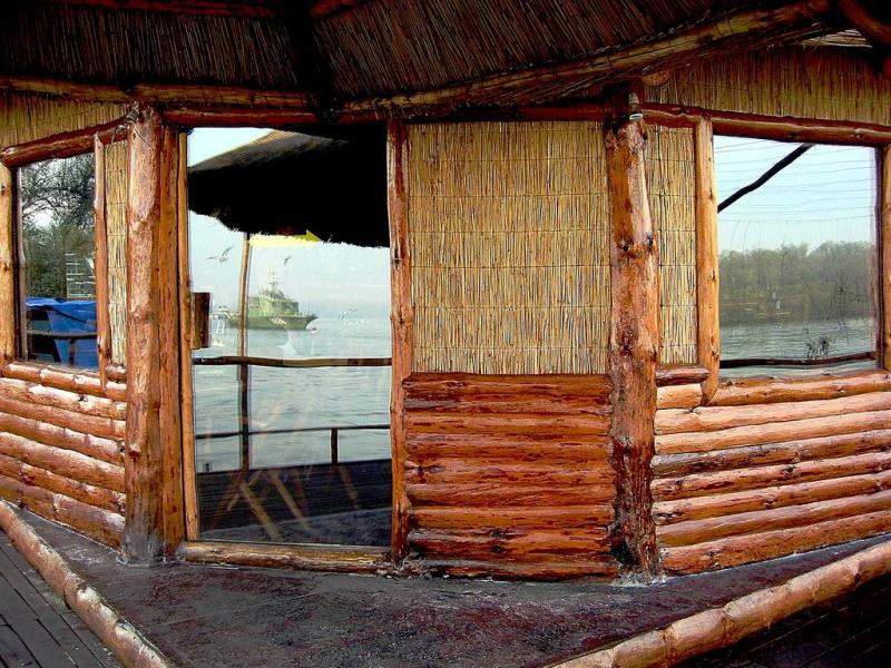 Restaurant and Sava River