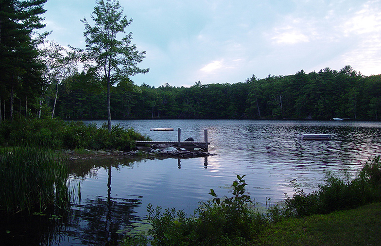 Beautiful Damariscotta Lake, Maine, USA