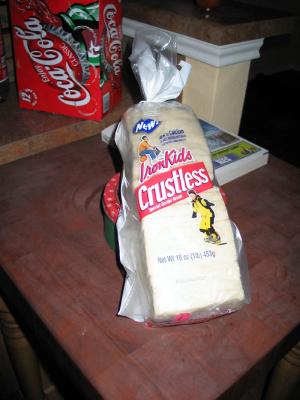 Crustless bread