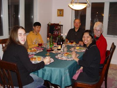 Dinner with the Roxborough's, November 2004