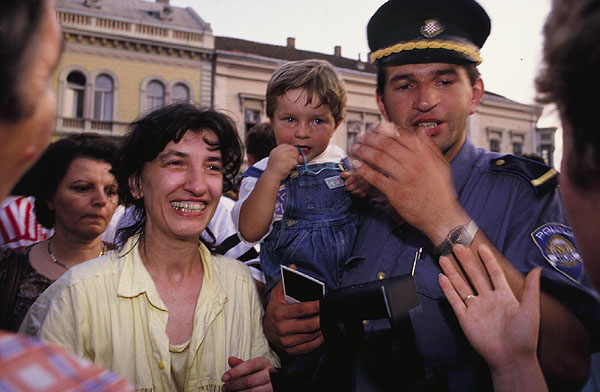 Family reunion on Osijeks town square