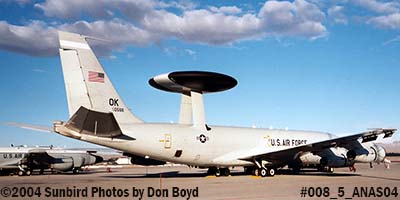 USAF E-3C Sentry AWACS #AF75-0556 at the 2004 Aviation Nation Air Show photo #008_5_ANAS04