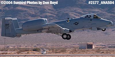 USAF A-10 Thunderbolt II #AF79-210 at the 2004 Aviation Nation Air Show stock photo #2177