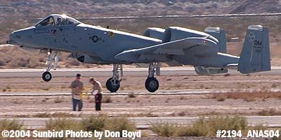USAF A-10 Thunderbolt II #AF79-210 at the 2004 Aviation Nation Air Show stock photo #2194